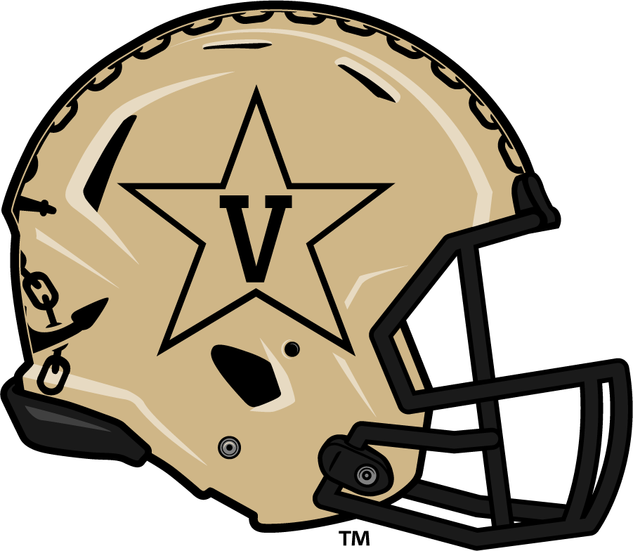 Vanderbilt Commodores 2017-2021 Helmet t shirts iron on transfers